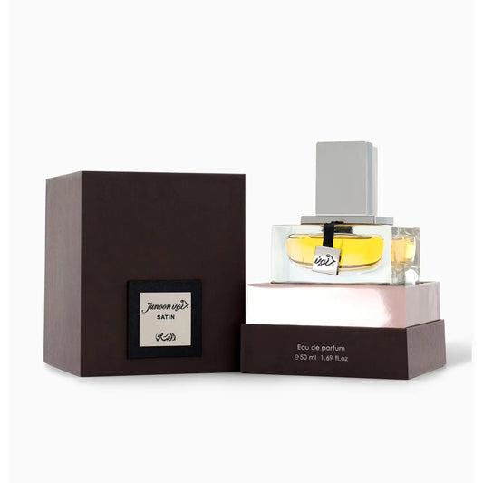 Perfume bottle with packaging on a white background