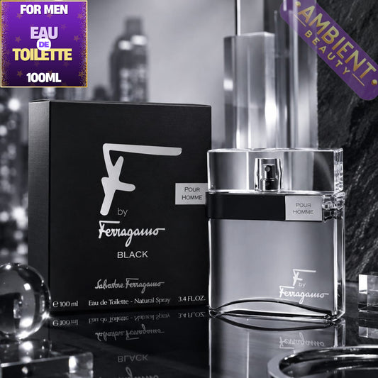 Salvatore Ferragamo F by Ferragamo Black Eau de Toilette 100ml For Men