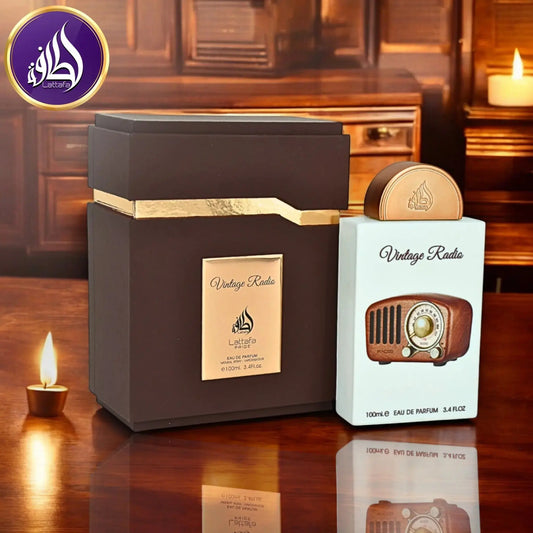 LATTAFA Pride Vintage Radio Eau De Parfum 100ml Lattafa Ambient Beauty