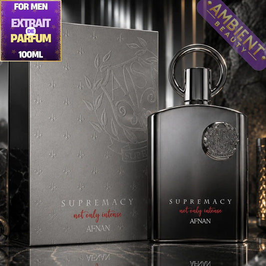 AFNAN Supremacy Not Only Intense Extrait de Parfum 100ml For Men – Fruity Woody Fragrance with Black Currant, Oakmoss & Ambergris Afnan Ambient Beauty