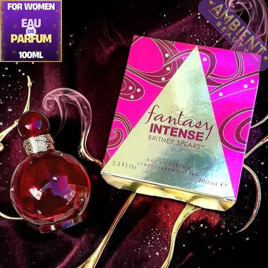 BRITNEY SPEARS Fantasy Eau de Parfum 100ml For Women – Sweet Fruity Gourmand Fragrance with White Chocolate, Cupcake & Orchid Britney Spears Ambient Beauty