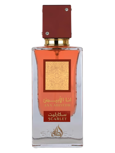 LATTAFA Ana Abiyedh Scarlet Eau de Parfum 60ml For Women – Sweet Fruity Fragrance with Black Cherry, Vanilla & Caramel