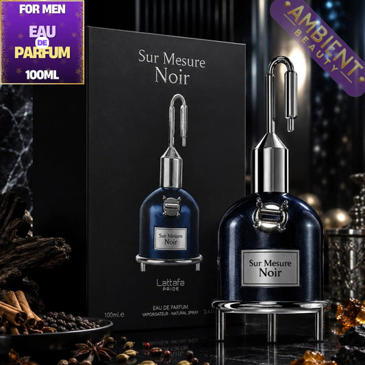Lattafa Sur Mesure Noir Eau de Parfum Bottle