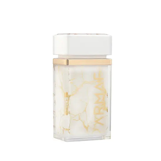 White and gold rectangular container with 'MIMI' branding on a white background