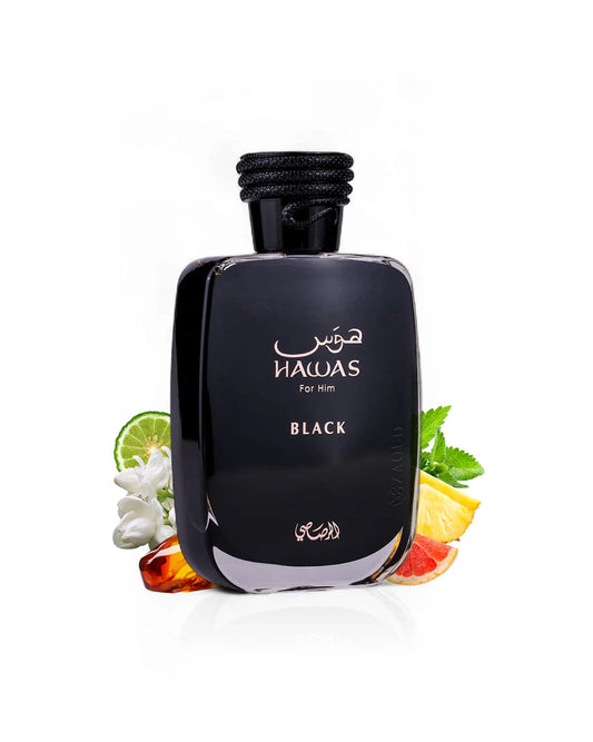 RASASI Hawas Black For Him Eau De Parfum 100ml Rasasi Ambient Beauty