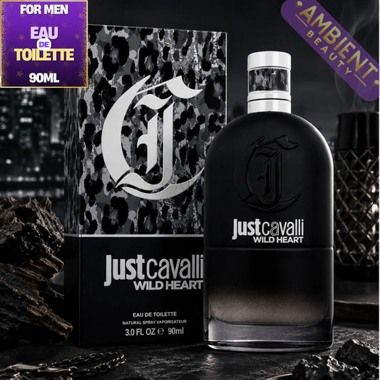 Roberto Cavalli Just Cavalli Wild Heart for Him Eau De Toilette Bottle