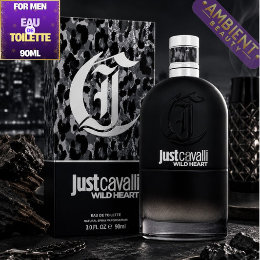 Roberto Cavalli Just Cavalli Wild Heart for Him Eau De Toilette Bottle
