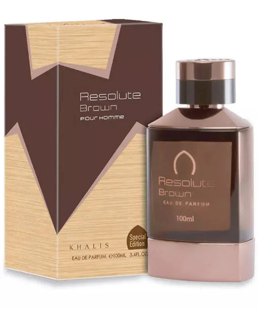 KHALIS Resolute Brown Pour Homme Special Edition Eau De Parfum 100ml Khalis Ambient Beauty