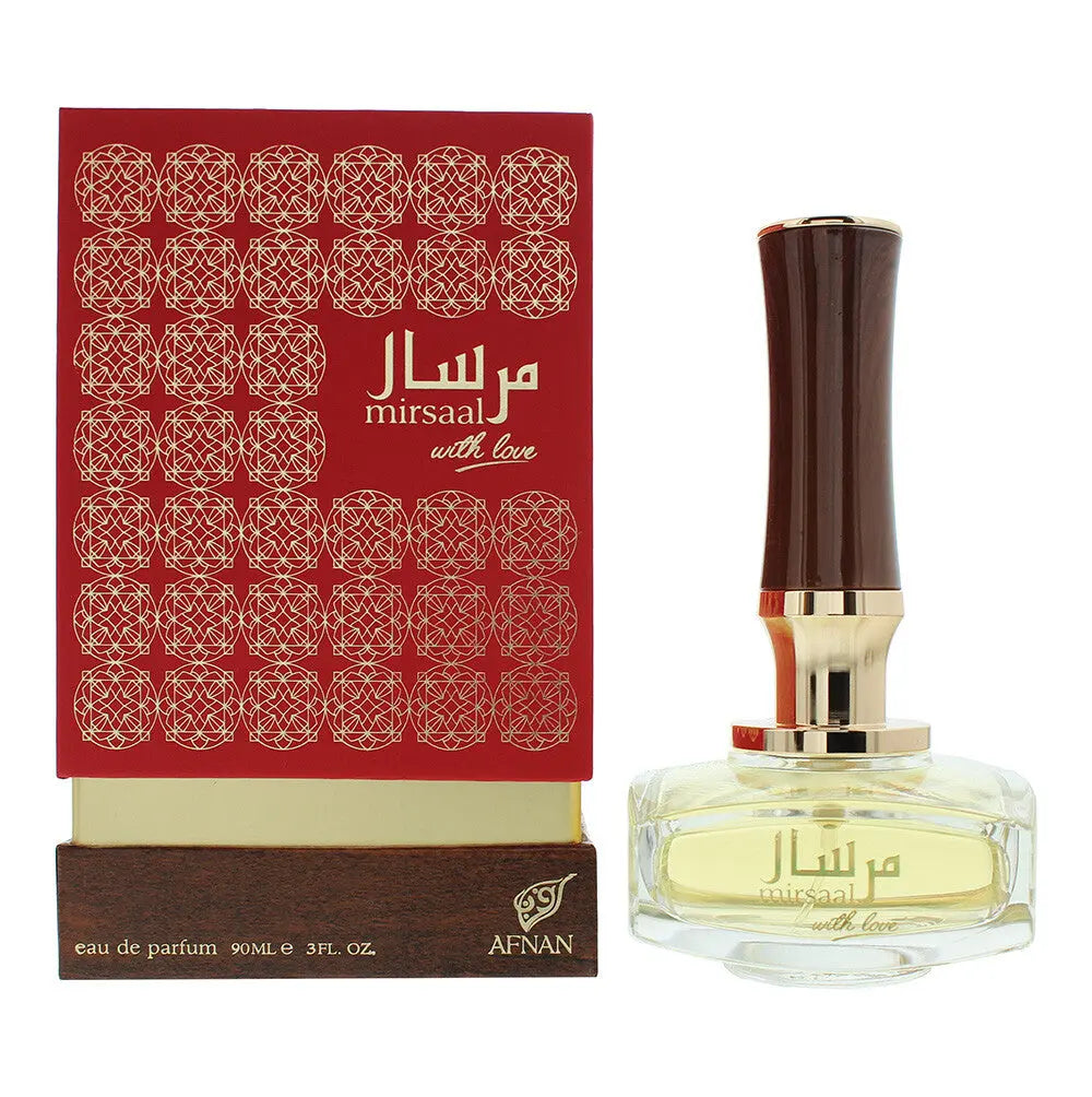 Afnan Mirsail perfume bottle and packaging on a white background