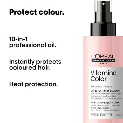 LOREAL Professionnel Serie Expert Vitamino Colour 10-In-1 Multi-Benefit Resurfacing Leave-In Treatment Milk 190ml LorealAmbient Beauty