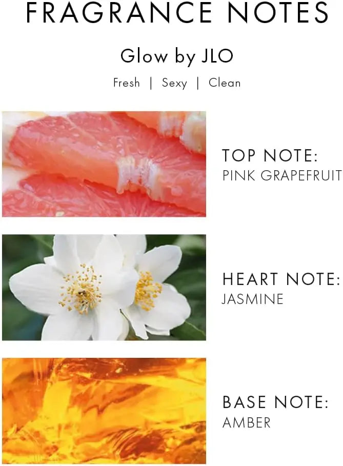 JENNIFER LOPEZ Glow Eau de Toilette 100ml For Women – Clean Musky Floral Fragrance with Neroli, Jasmine & Sandalwood Jennifer Lopez Ambient Beauty