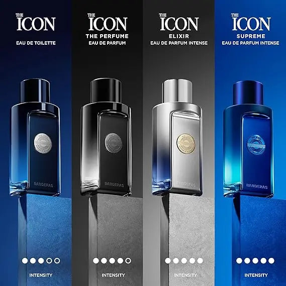 ANTONIO BANDERAS The Icon Elixir Eau de Parfum 100ml For Men – Fresh Spicy Marine Woody Fragrance with Cardamom, Sea Salt & Musk Antonio Banderas Ambient Beauty