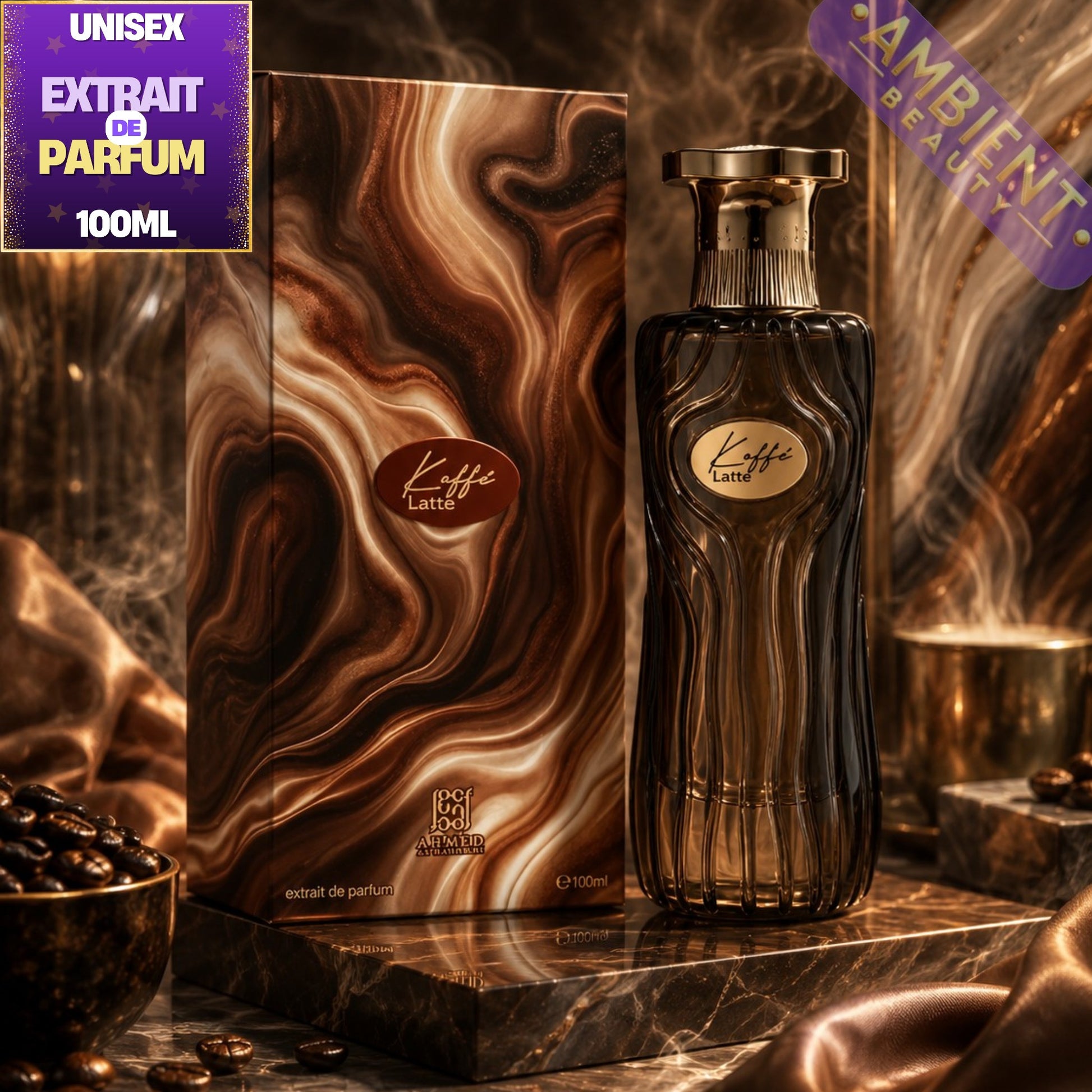 Ahmed Al Maghribi Kaffe Latte Extrait De Parfum 100ml For Men and Women
