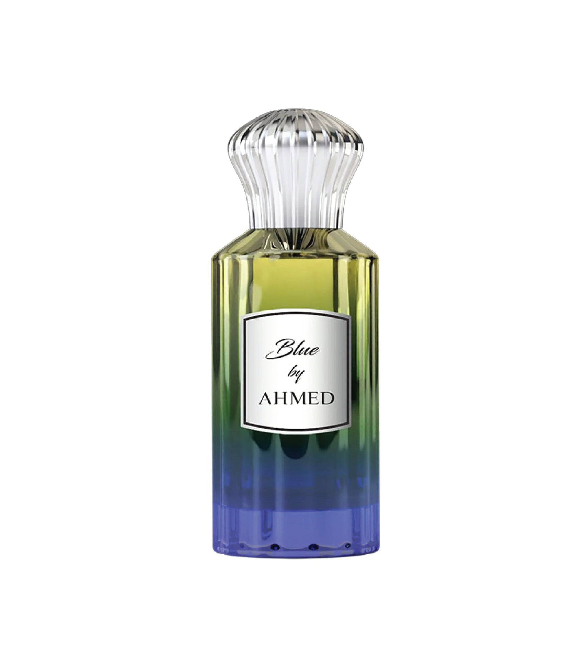 Ahmed Al Maghribi Blue by Ahmed  Perfume bottle labeled 'Blue by Ahmed' on a white background