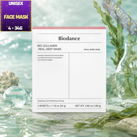 Biodance Bio-Collagen Real Deep Sheet Masks 4 x 34g For Men and Women