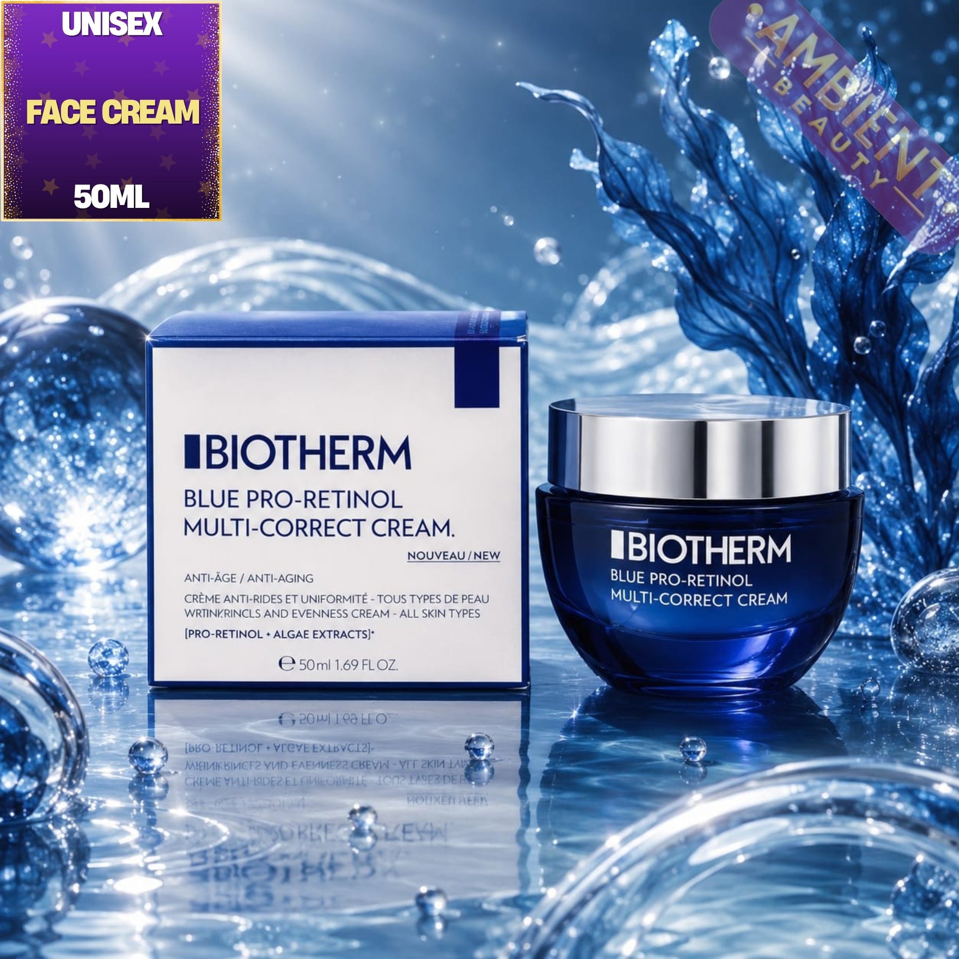 Biotherm Blue Pro-Retinol Multi-Correct Cream 50ml For Men and Women