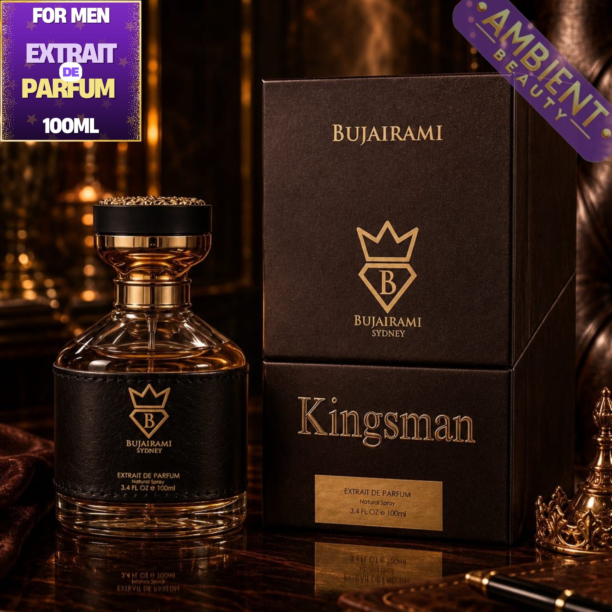 Bujairami Kingsman Extrait de Parfum 100ml For Men