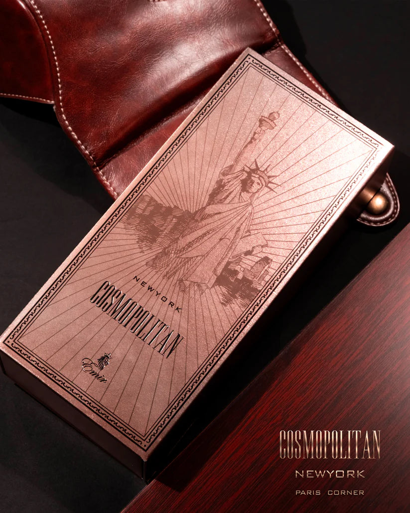 Emir Cosmopolitan New York product packaging on a dark surface