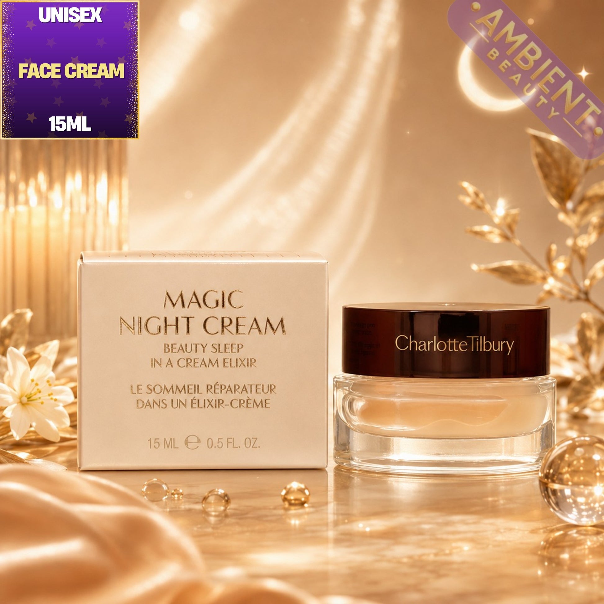 Charlotte Tilbury Magic Night Cream 15ml For Men and Women