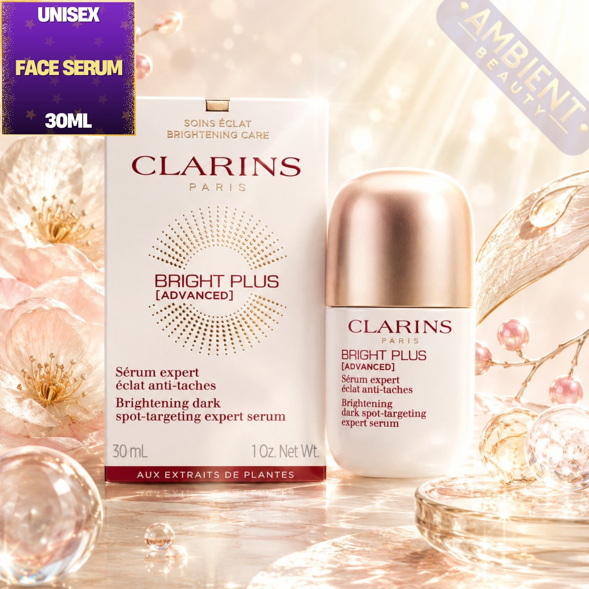 Clarins Bright Plus Advanced Dark Spot Targeting Serum 30ml For Men and Wome