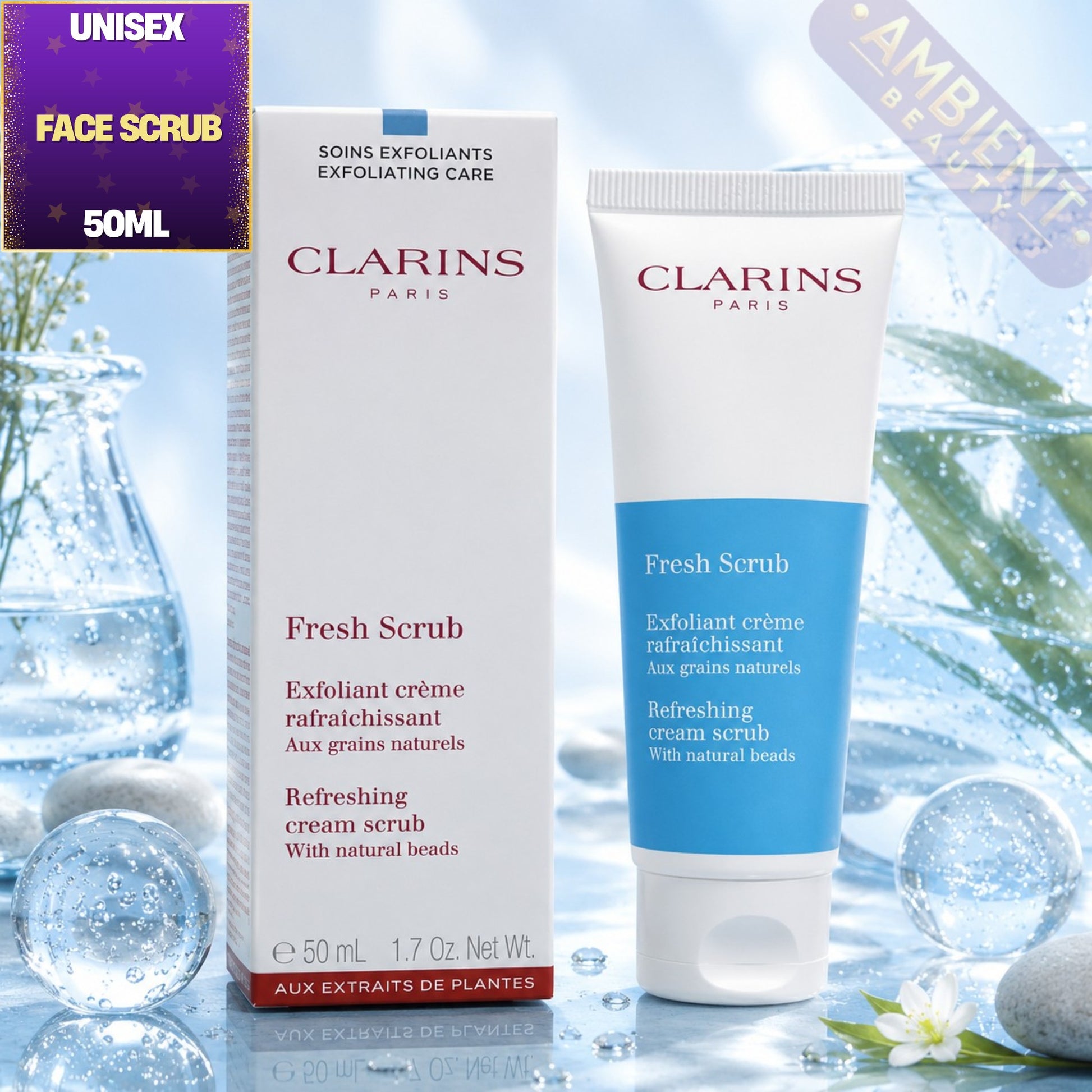 Clarins Fresh Scrub Refreshing Cream Scrub 50ml For Men and Women