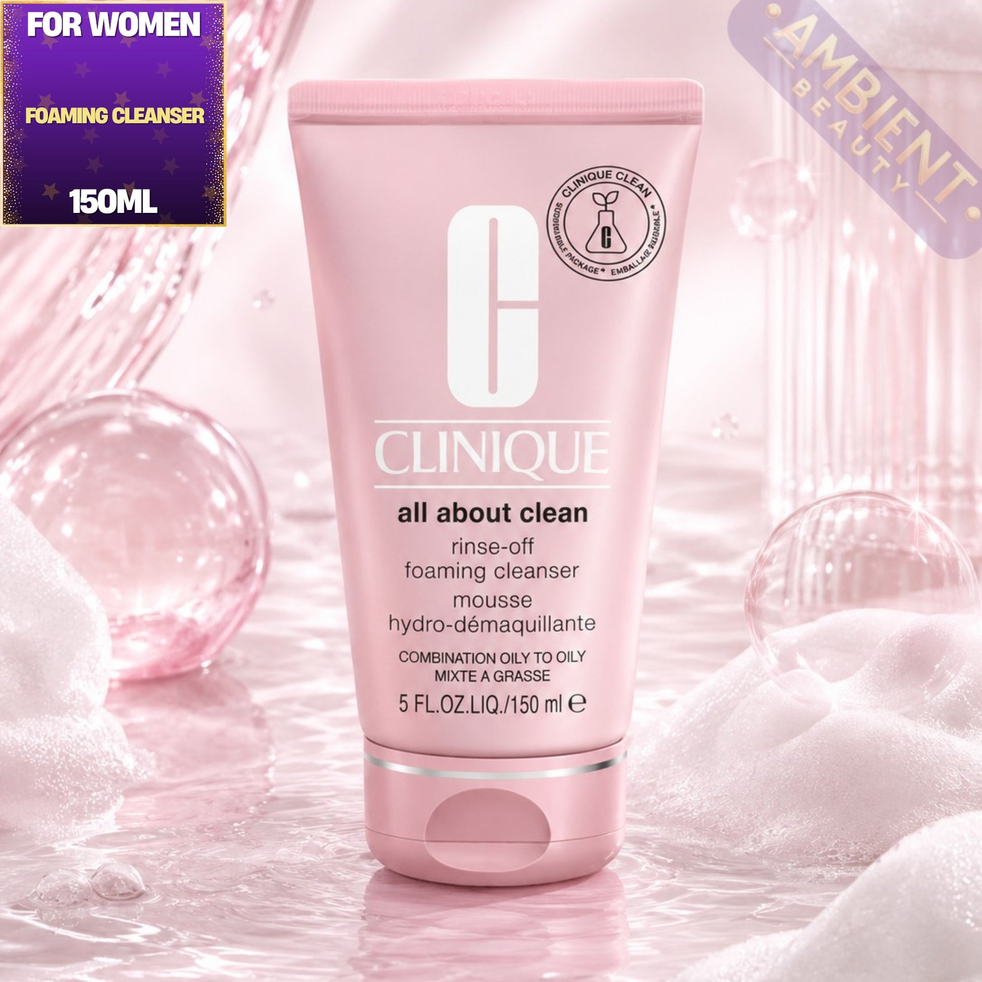 Clinique Rinse-Off Foaming Cleanser 150ml For Women