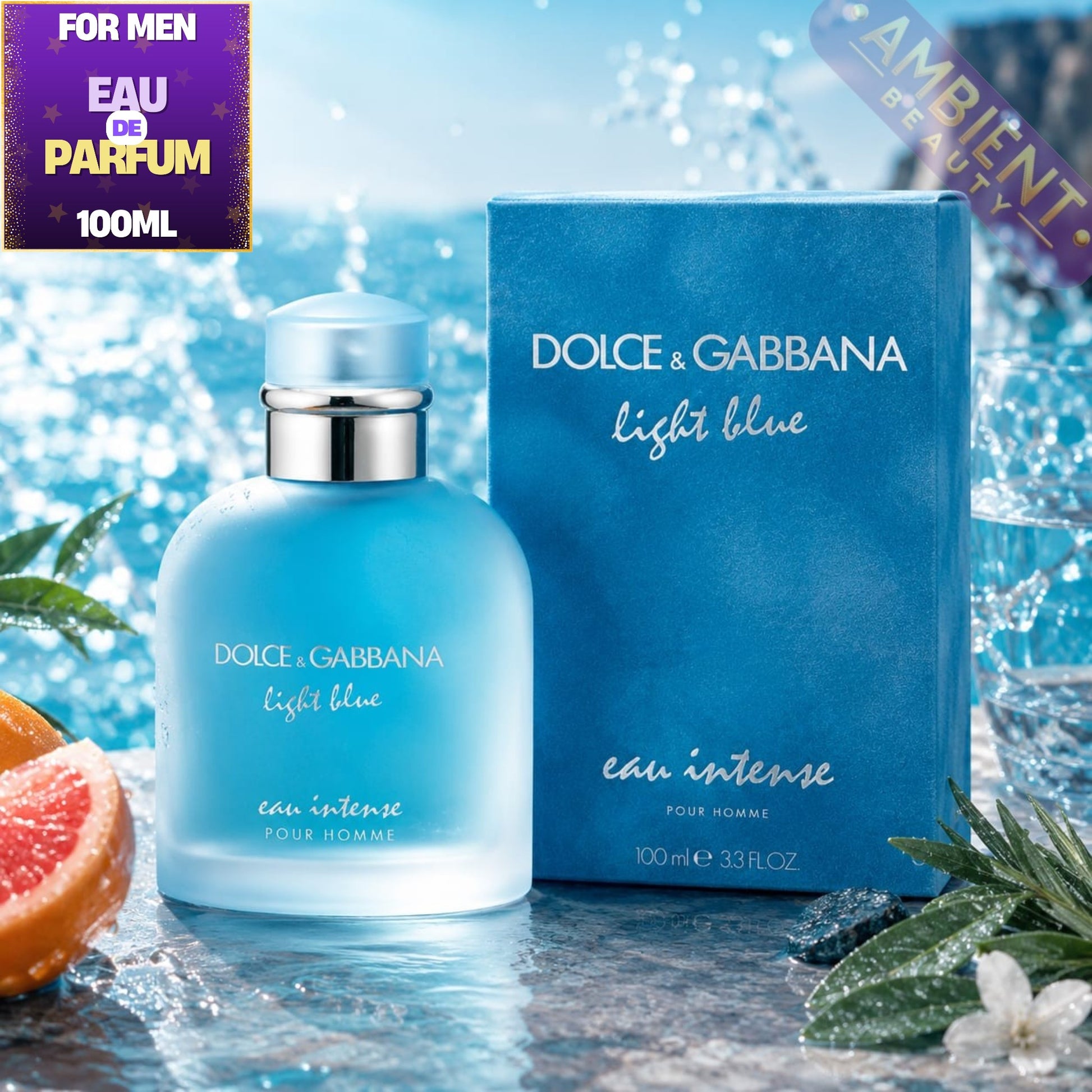 Dolce & Gabbana Light Blue Eau Intense Pour Homme Eau de Parfum 100ml For Men