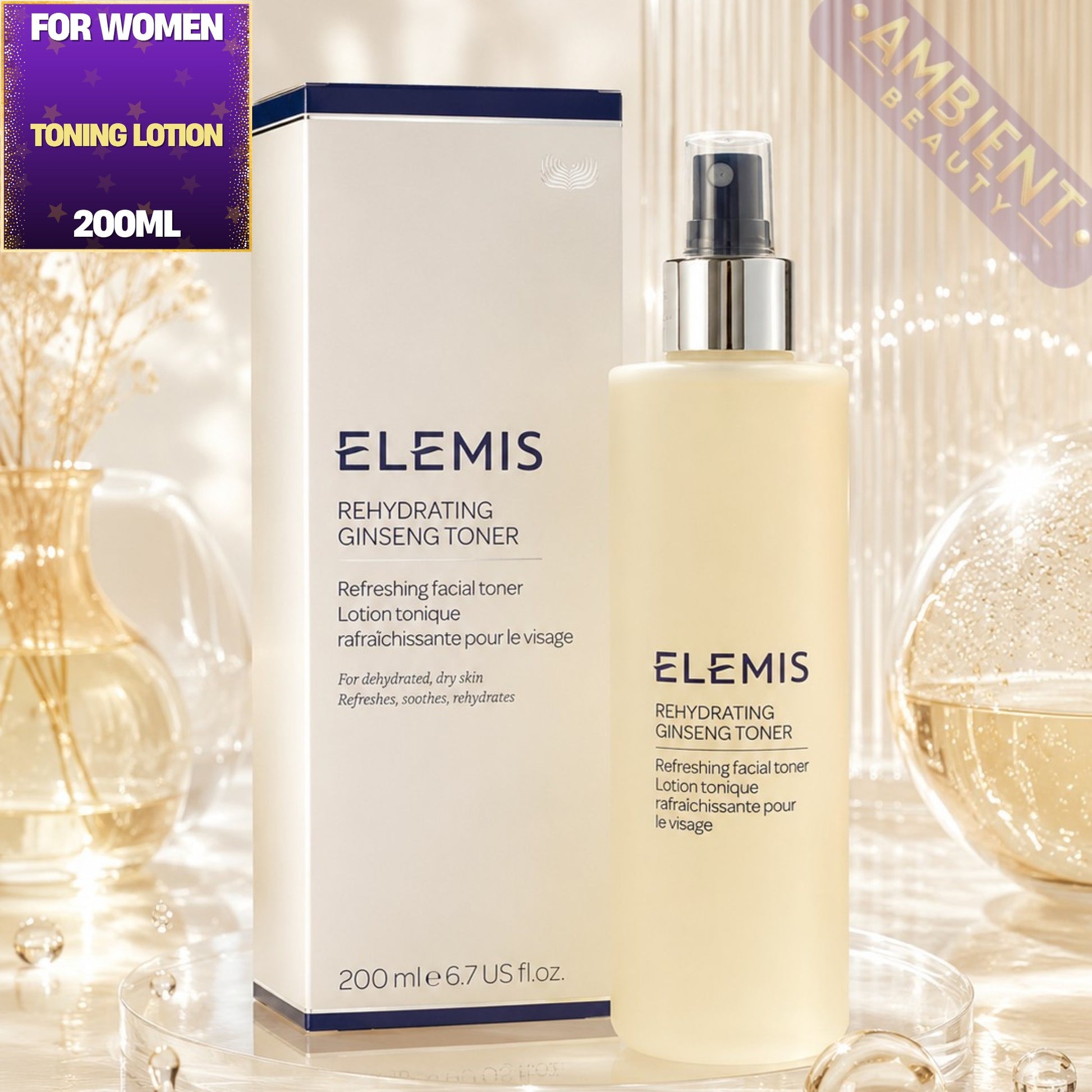Elemis Daily Skin Health Rehydrating Ginseng Toner 200ml For Women