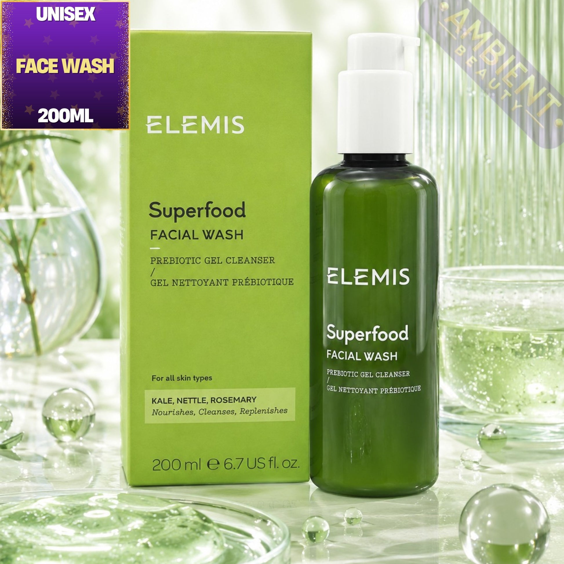 Elemis Superfood Facial Wash 200ml For Men and Women