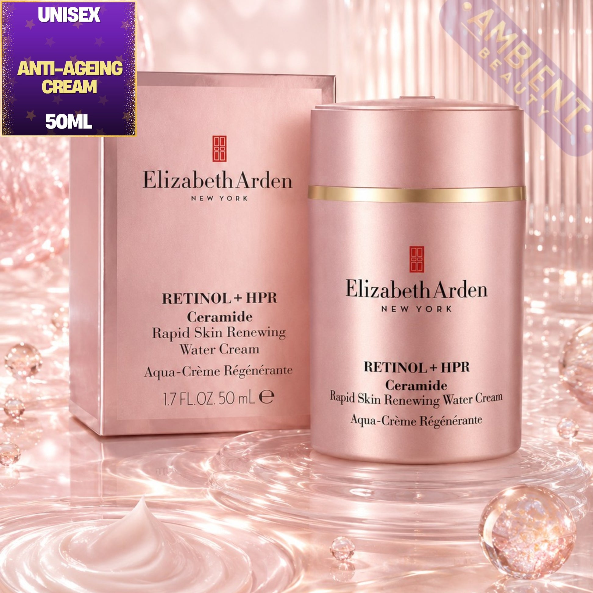 Elizabeth Arden Retinol + HPR Ceramide Water Cream 50ml For Men and Women