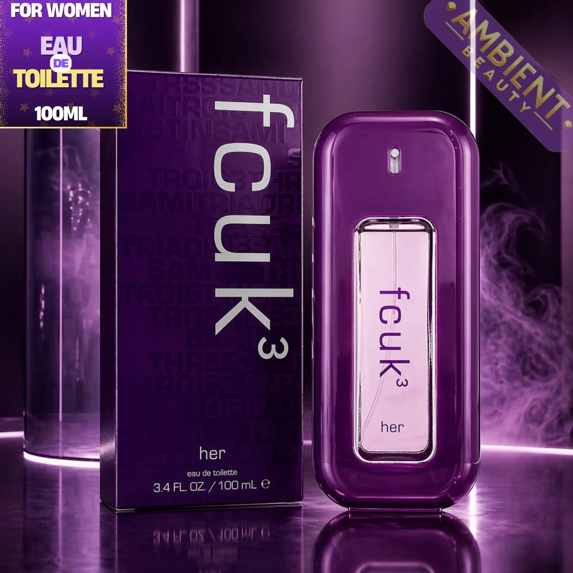 French Connection FCUK 3 Her Eau de Toilette 100ml Spray