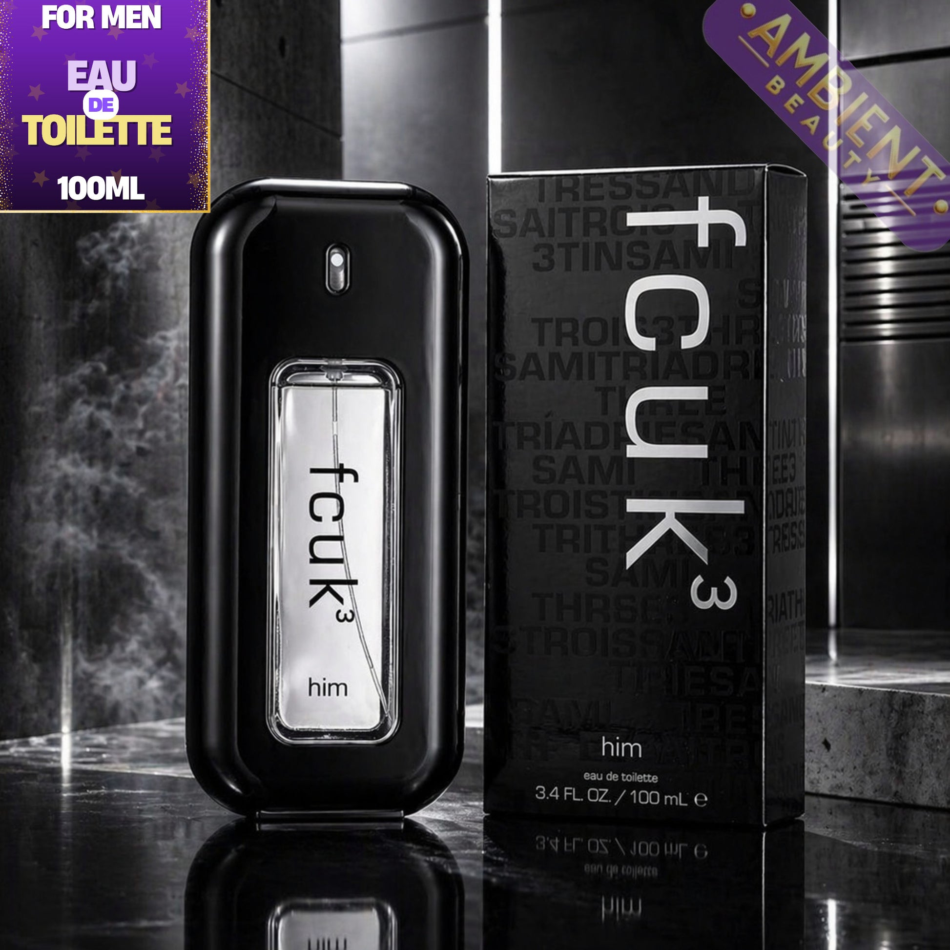 French Connection FCUK 3 Him Eau de Toilette 100ml For Men