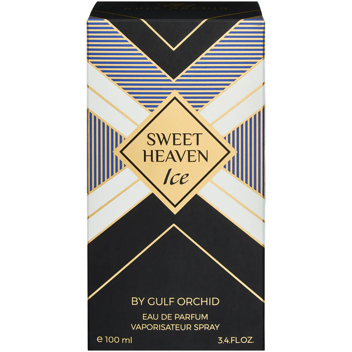 Gulf Orchid Sweet Heaven Ice perfume packaging on a white background