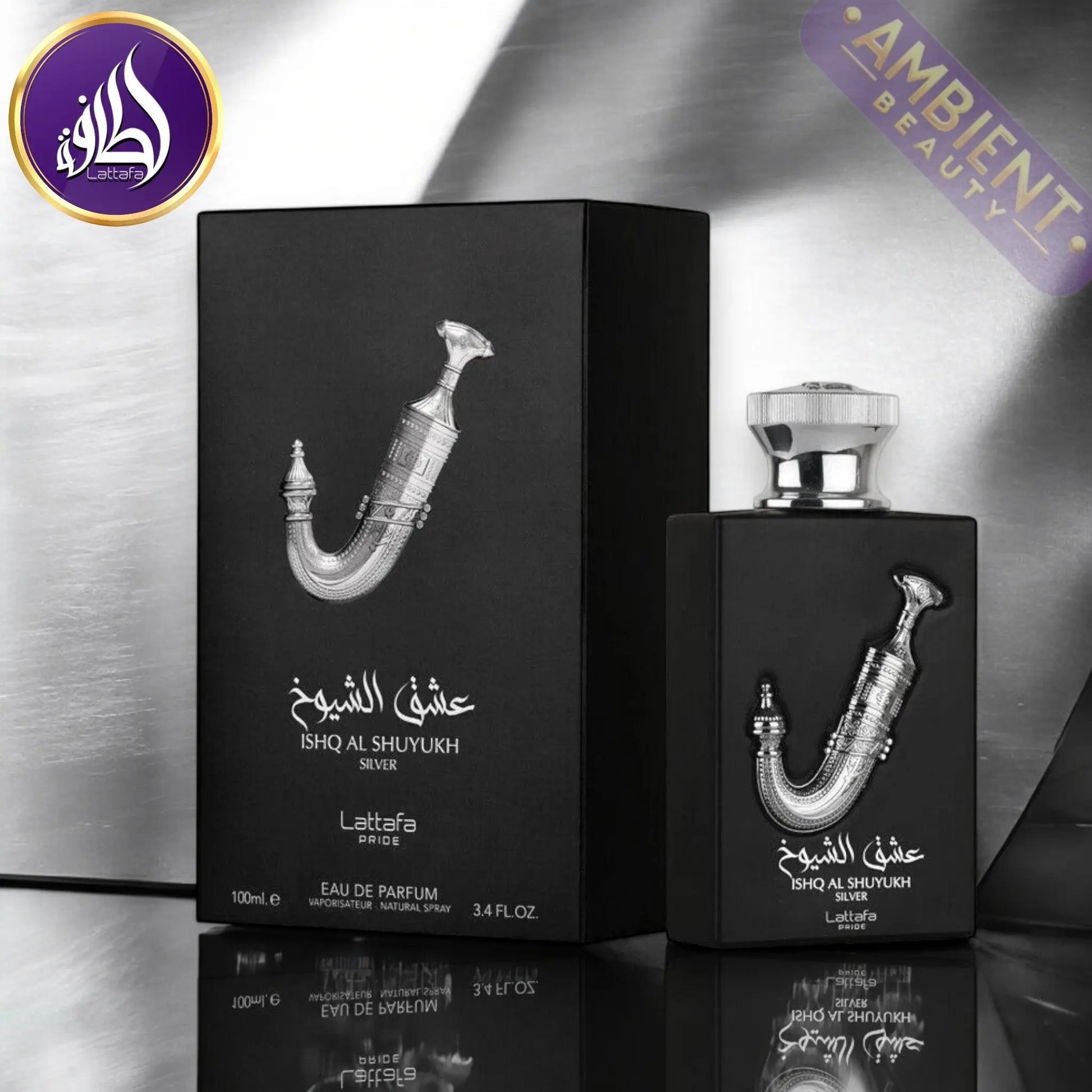 LATTAFA Pride Ishq Al Shuyukh Silver Eau De Parfum 100ml Lattafa Ambient Beauty