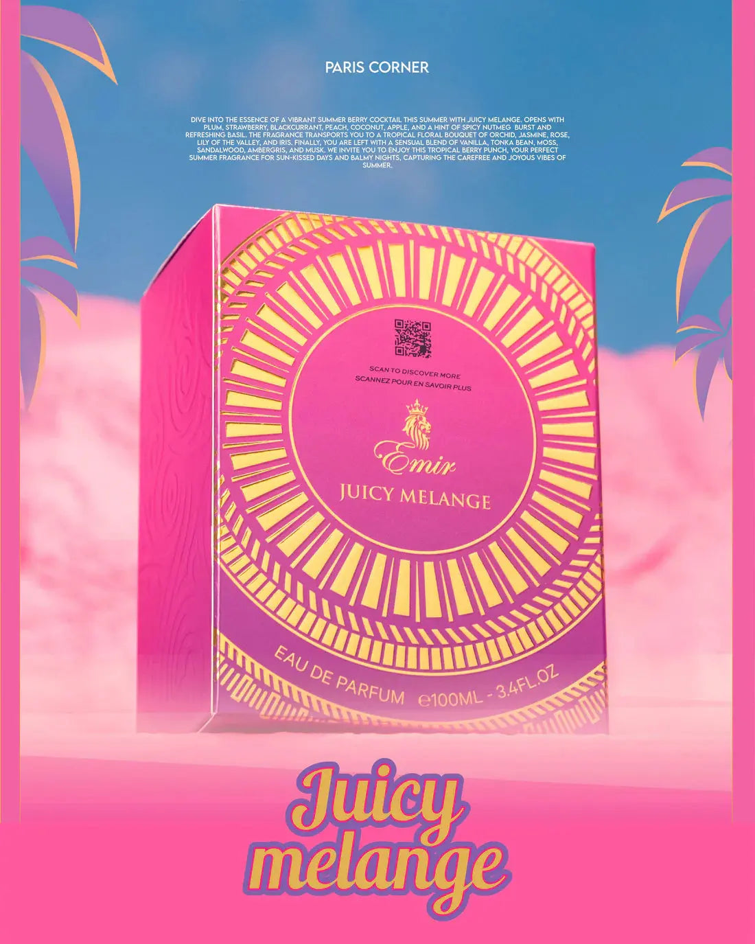 EMIR Juicy Melagne Eau De Parfum 100ml by Paris Corner Paris Corner Ambient Beauty