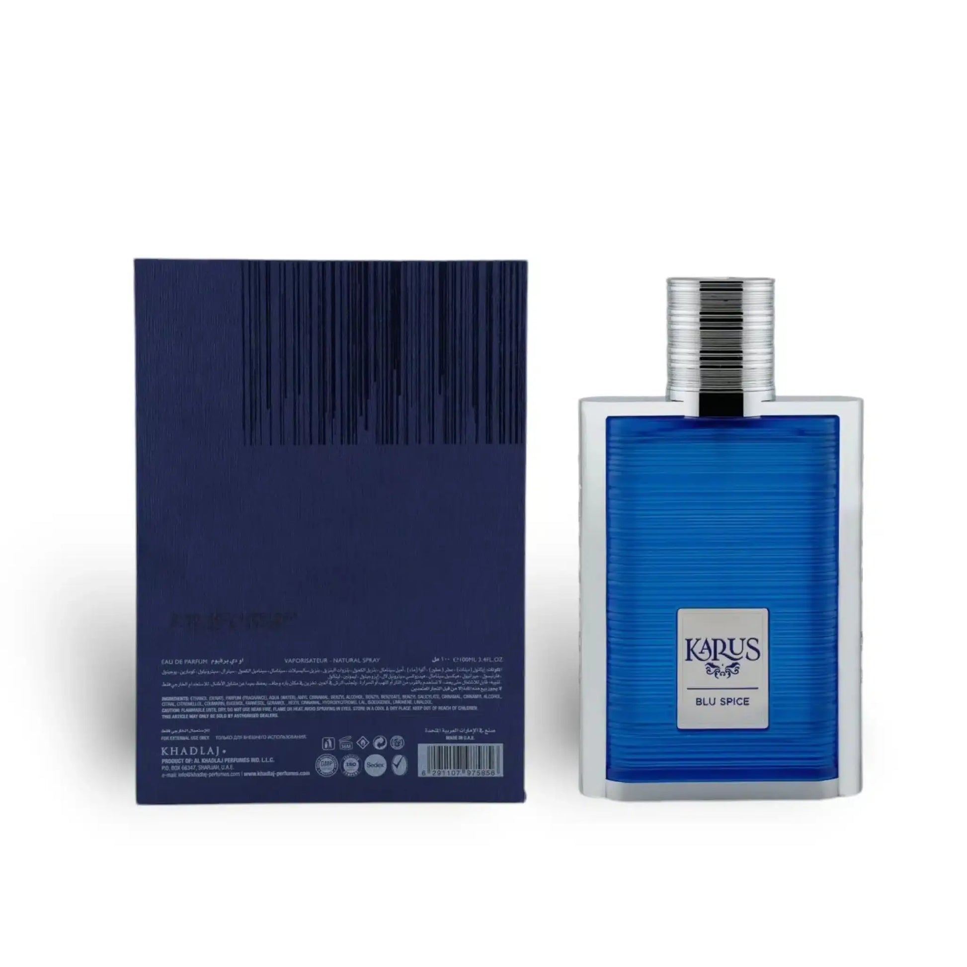 KHADLAJ Karus Blu Spice Eau de Parfum 100ml KhadlajAmbient Beauty