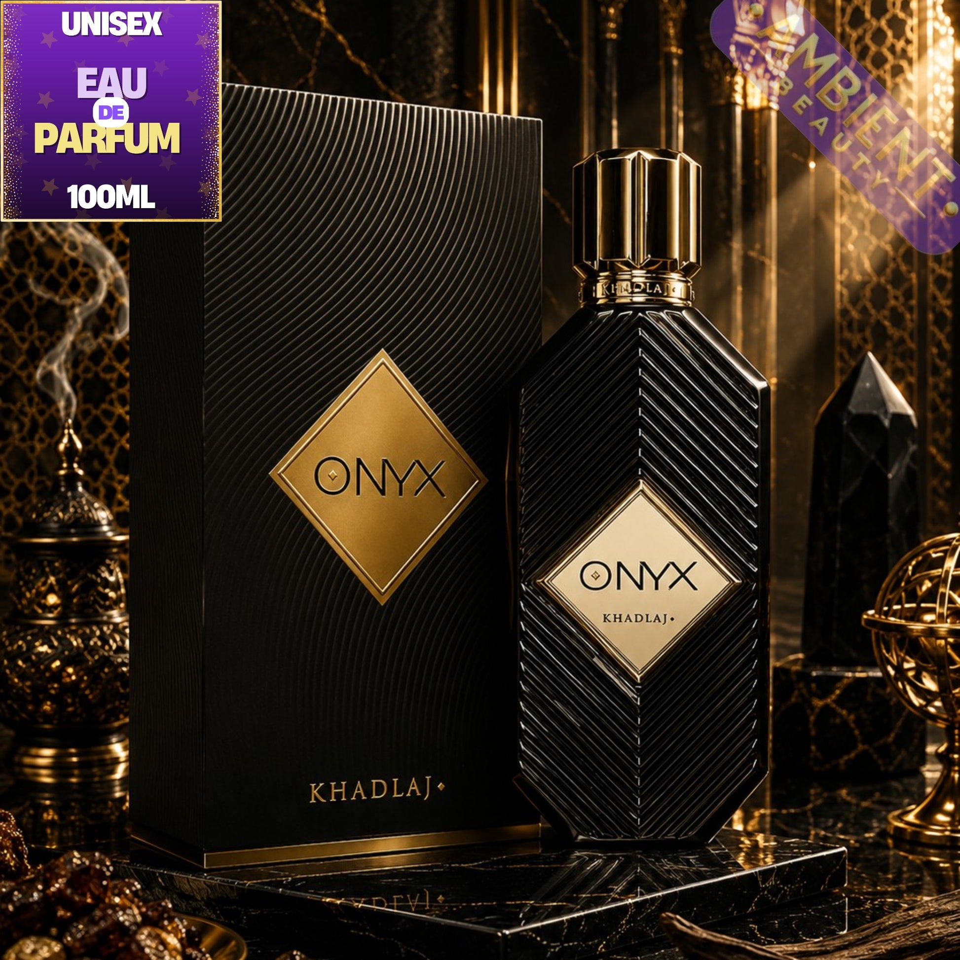 Khadlaj Onyx Gold EDP 100ml For Men and Women