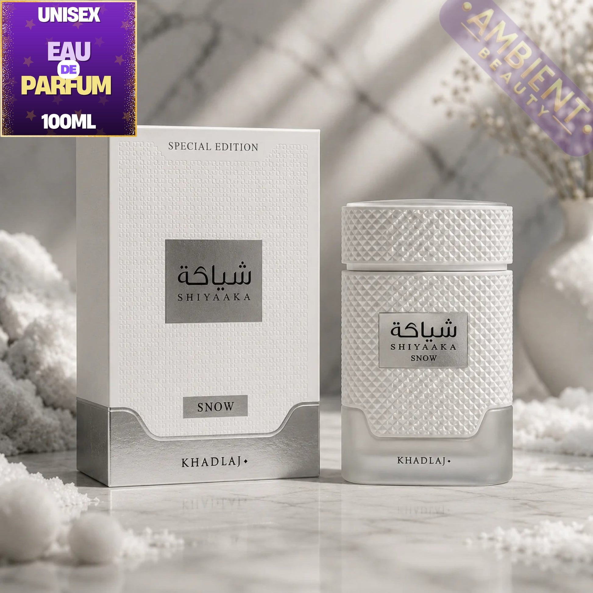 Khadlaj Shiyaaka Snow EDP 100ml For Men and Women