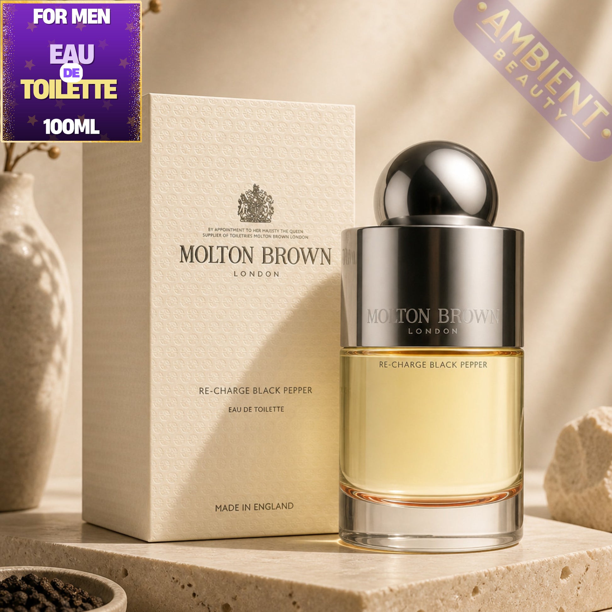 Molton Brown Re-Charge Black Pepper Eau de Toilette 100ml For Men