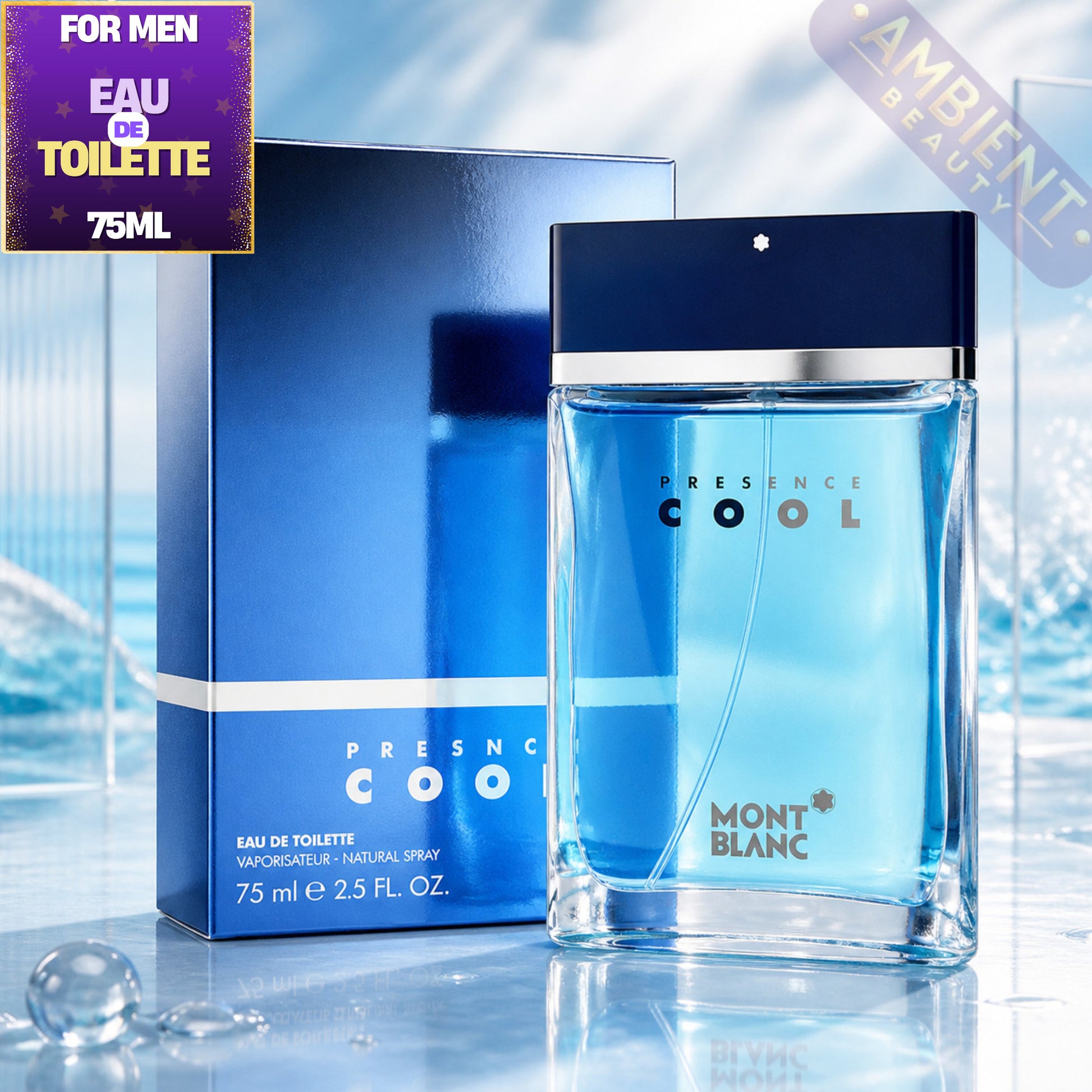 Mont Blanc Presence Cool Eau de Toilette 75ml For Men
