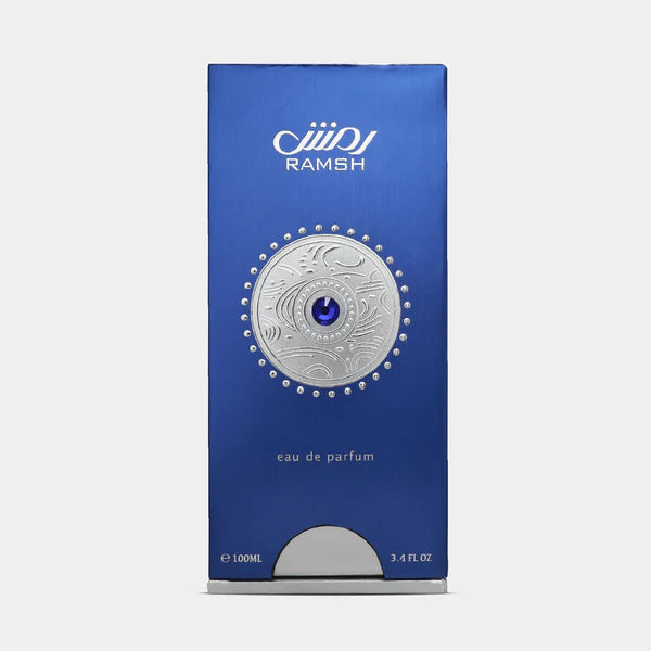 Zimaya Ramsh Imperium  Blue box of RAMSH eau de parfum on a white background