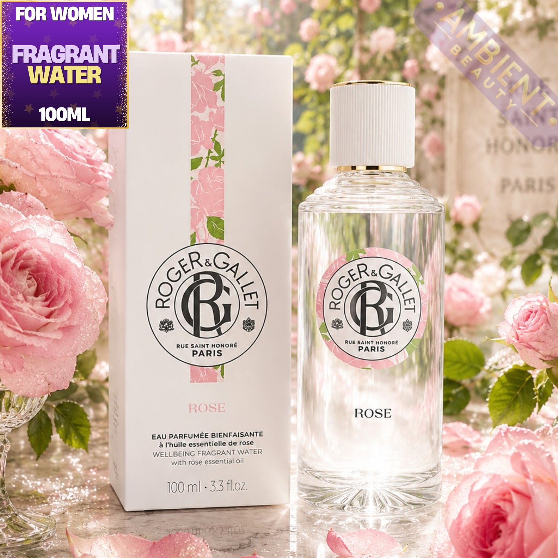 Roger & Gallet Rose Eau Douce Perfume Bottle
