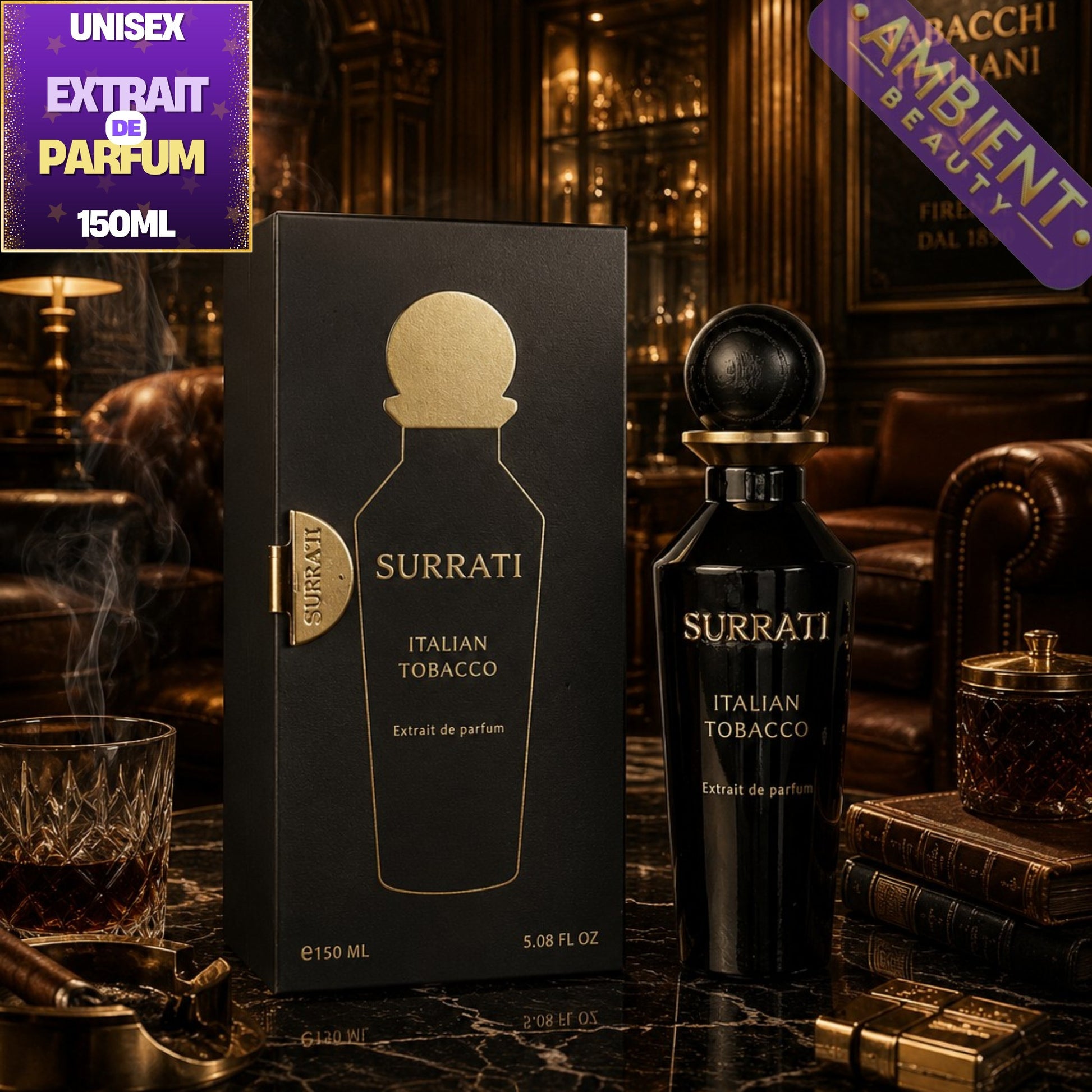 Surrati Italian Tobacco Extrait De Parfum 150ml For Men and Women