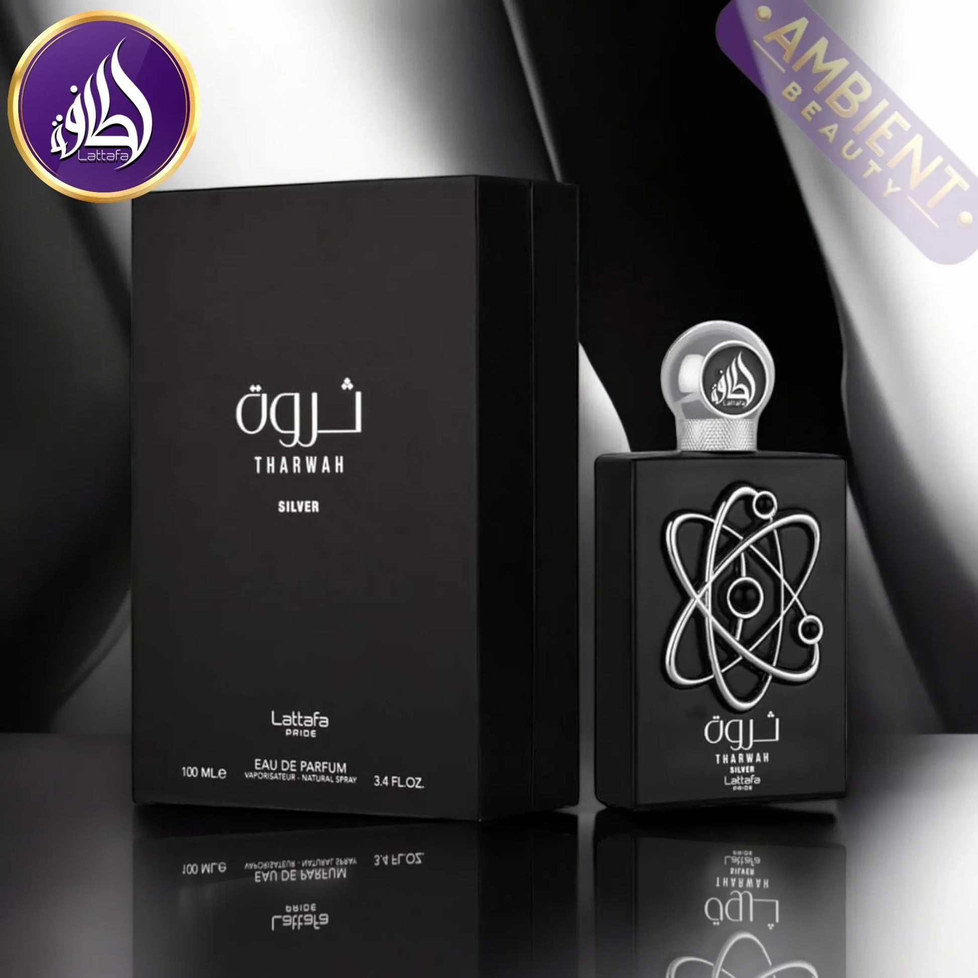 LATTAFA Pride Tharwah Silver Eau De Parfum 100ml Lattafa Ambient Beauty