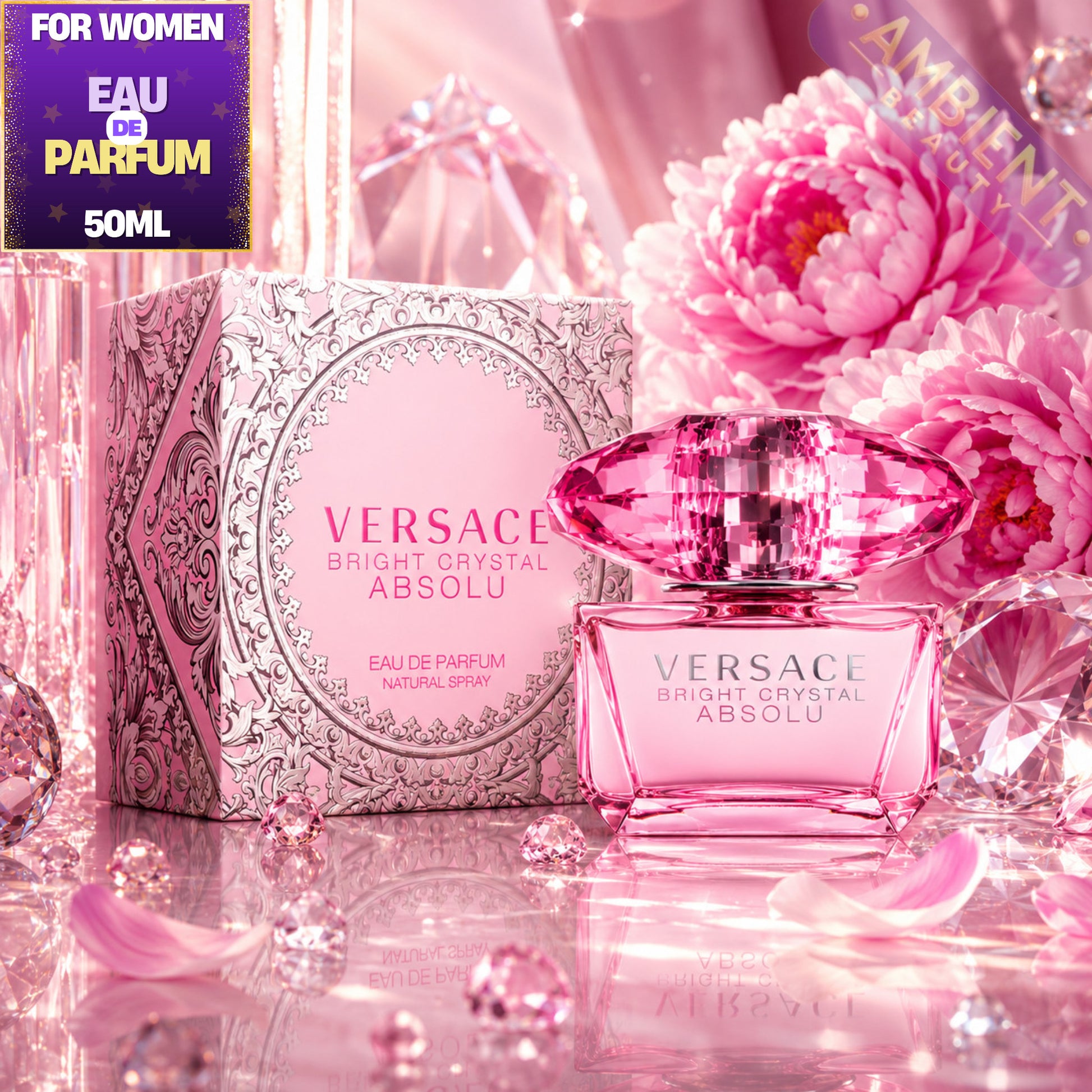 ersace Bright Crystal Absolu Parfum Eau de Parfum 50ml For Women