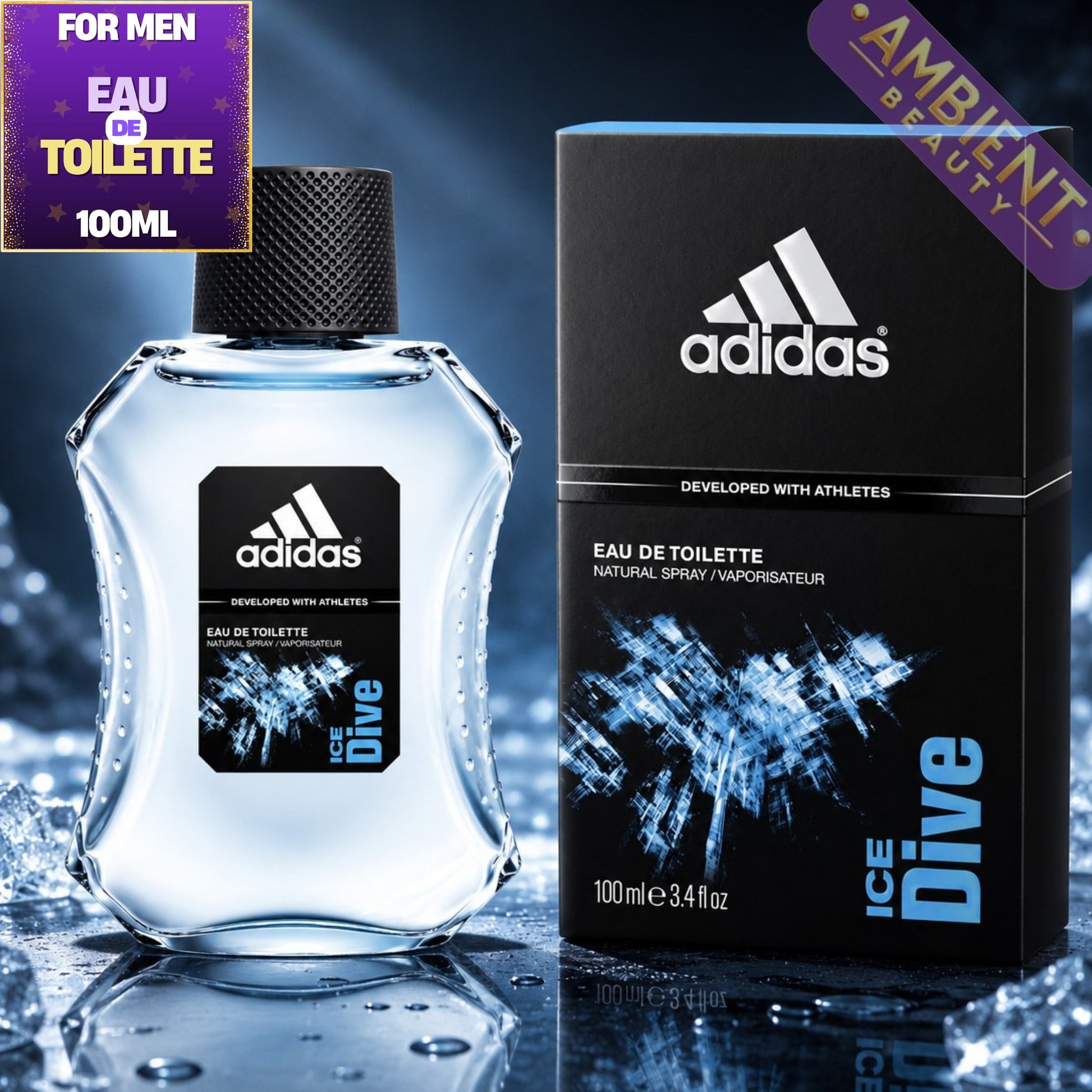 Adidas Ice Dive Eau de Toilette Bottle