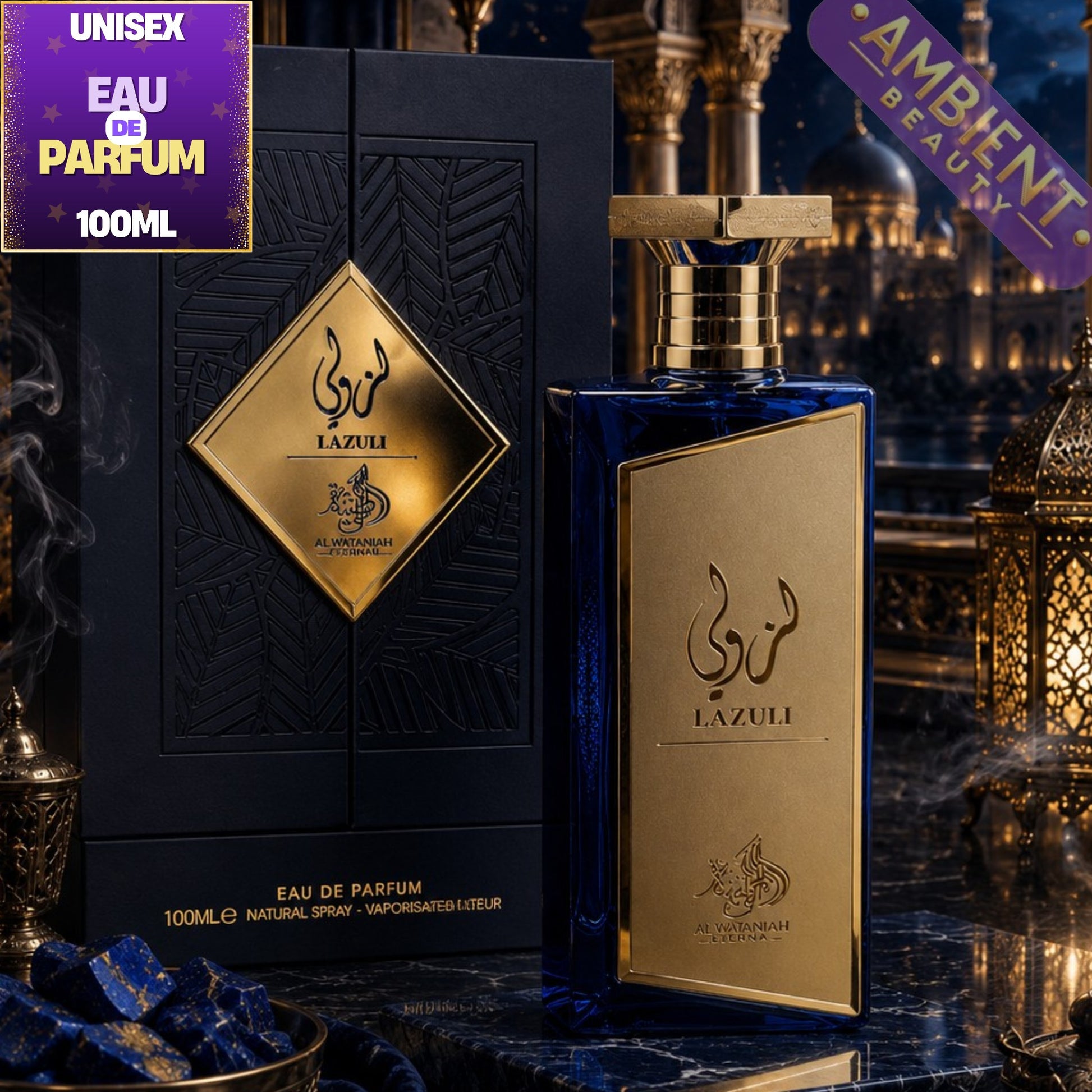 Al Wataniah Lazuli Eau De Parfum Bottle