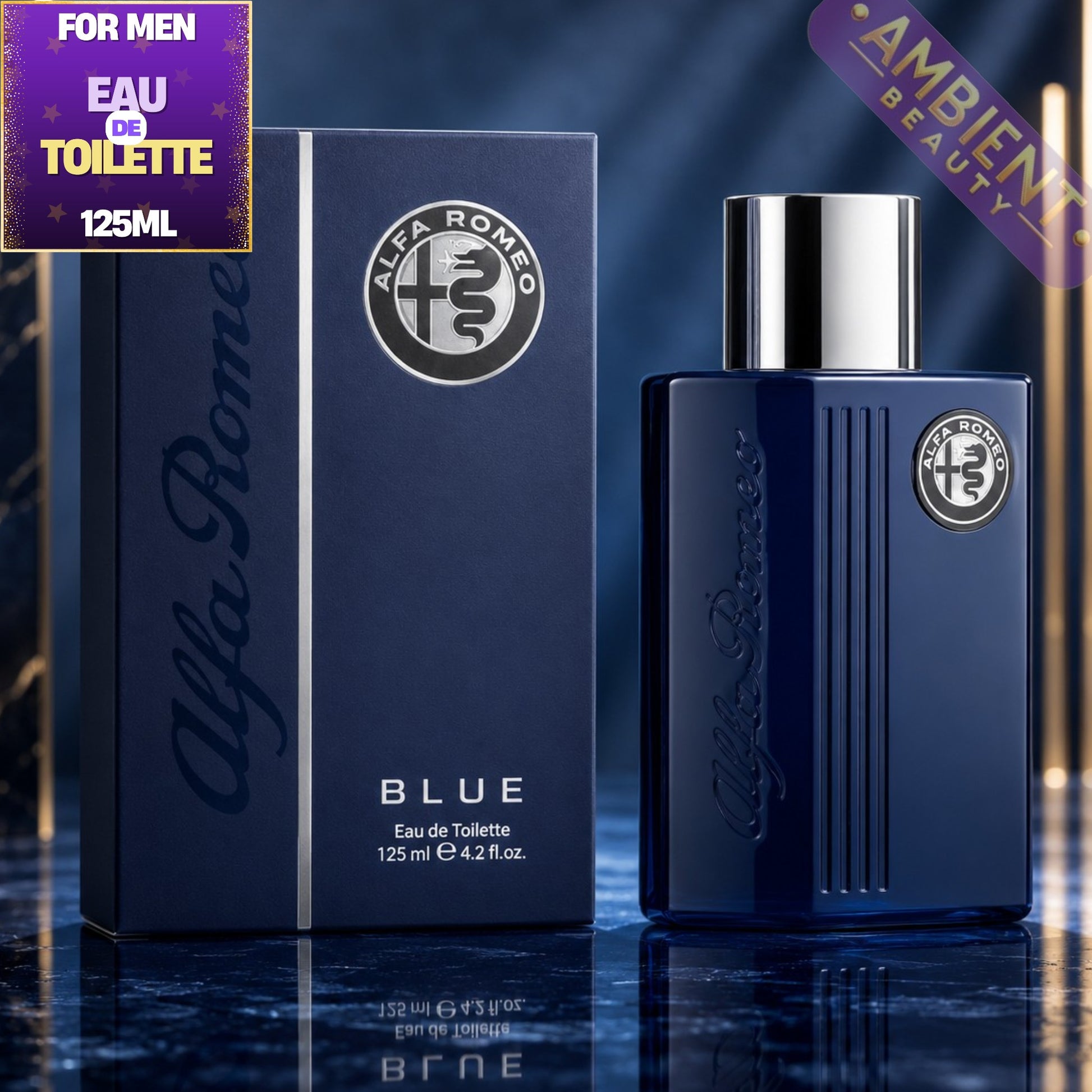 Alfa Romeo Blue Eau de Toilette Bottle