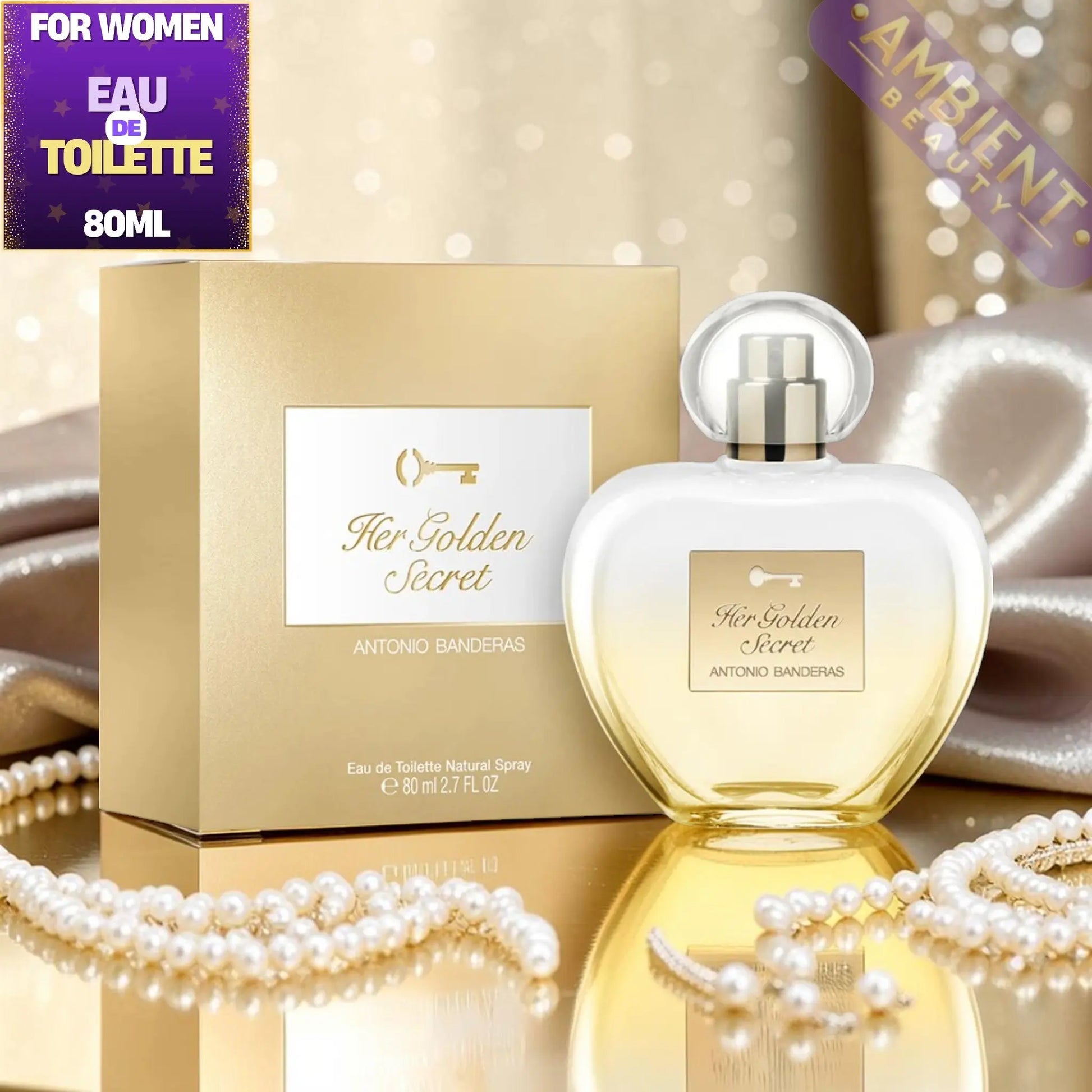 Antonio Banderas Her Golden Secret Eau de Toilette Bottle