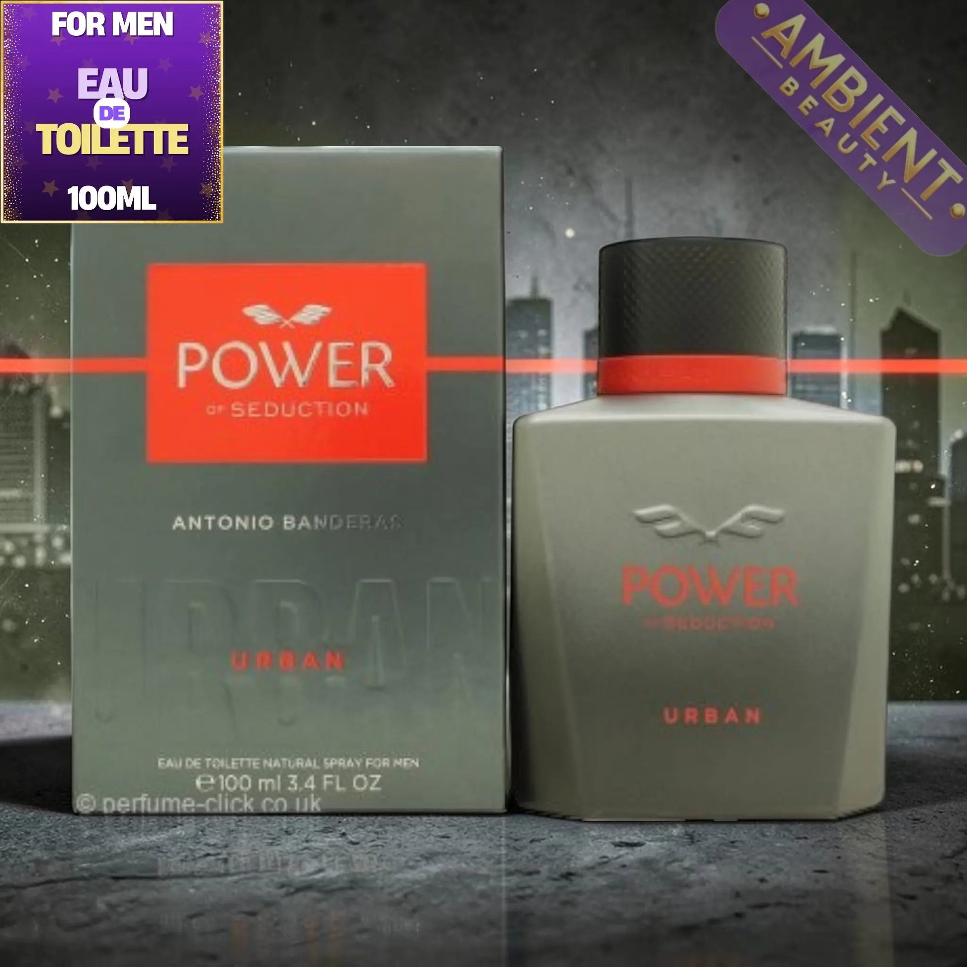Antonio Banderas Power of Seduction Urban Eau de Toilette Bottle
